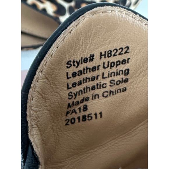 J.Crew Piped Loafer Mules Leopard Print Calf Hair Slip On Womens 8 - Picture 9 of 10